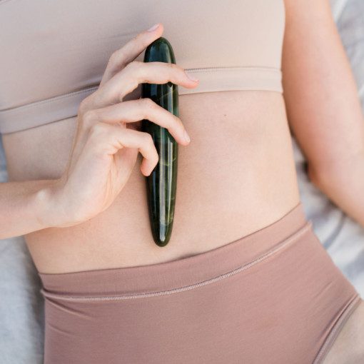 Nephrite Jade Yoni Wand - Slender