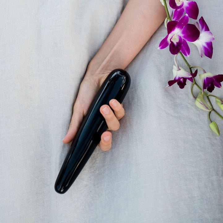 Pele - Volcanic Glass Obsidian Wand