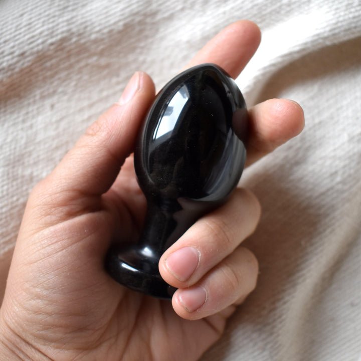 Black Obsidian Butt Plug - WAANDS™ Crystal Sex Toys