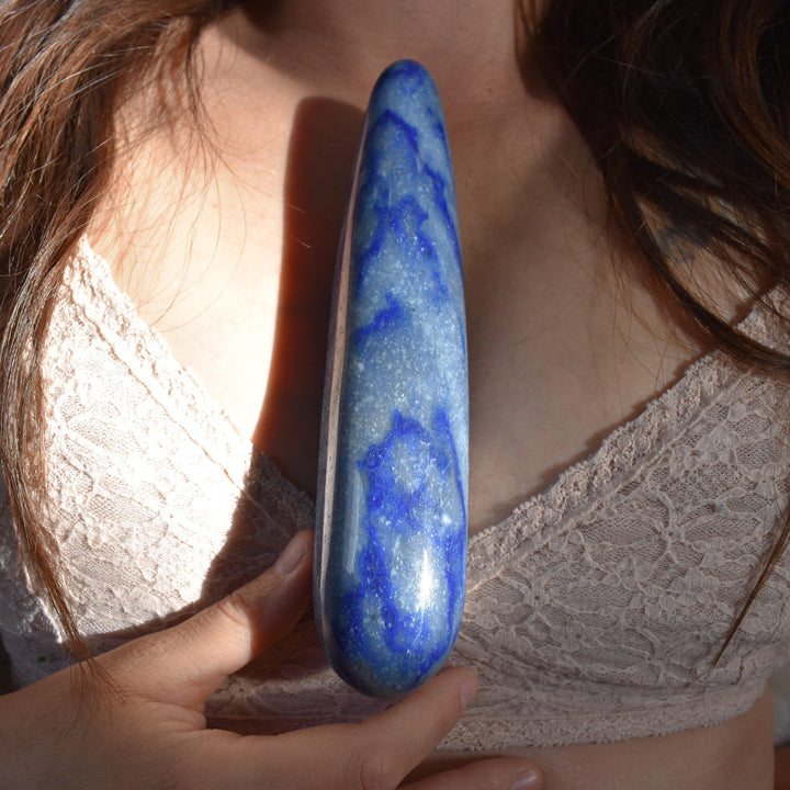 Blue Quartz Pleasure Wand- WAANDS™ Crystal Sex Toys