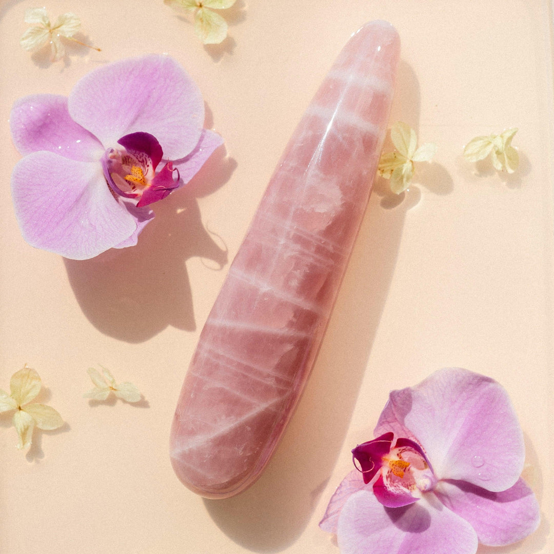 Rose Quartz Pleasure Wand - WAANDS™ Crystal Sex Toys