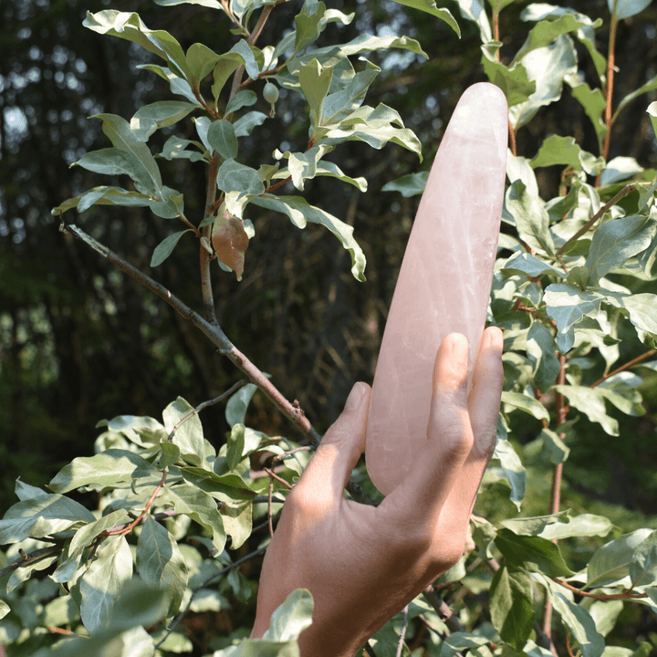 Rose Quartz Pleasure Wand - WAANDS™ Crystal Sex Toys