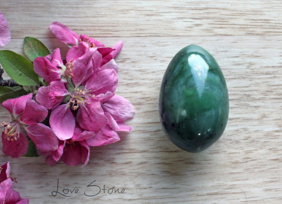 Buy Jade and Rose Quartz yoni eggs