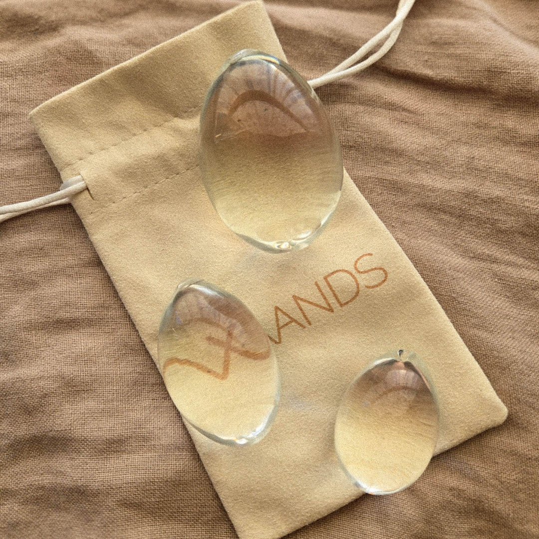 glass yoni egg for kegel exercises 