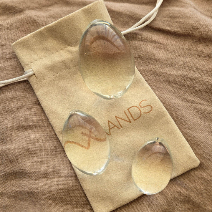 glass yoni egg for kegel exercises 