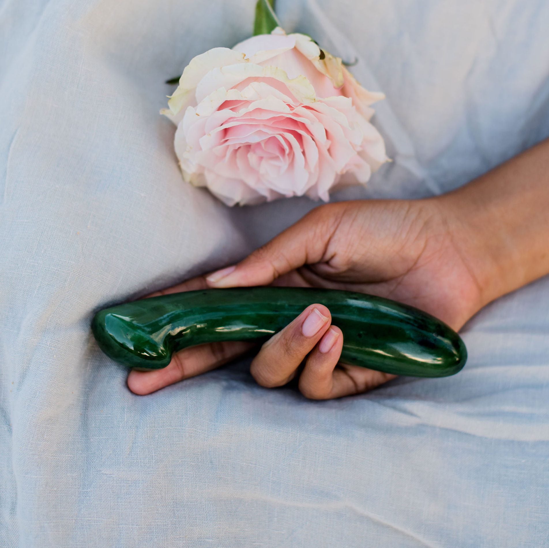 Nephrite Jade Bliss G-Spot Wand inspired by njoy pure wand