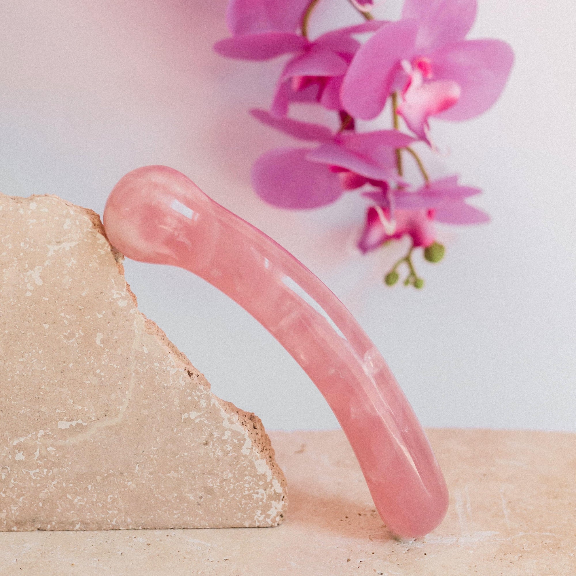 Rose Quartz Yoni Wand | Rose Quartz Amrita Wand® 