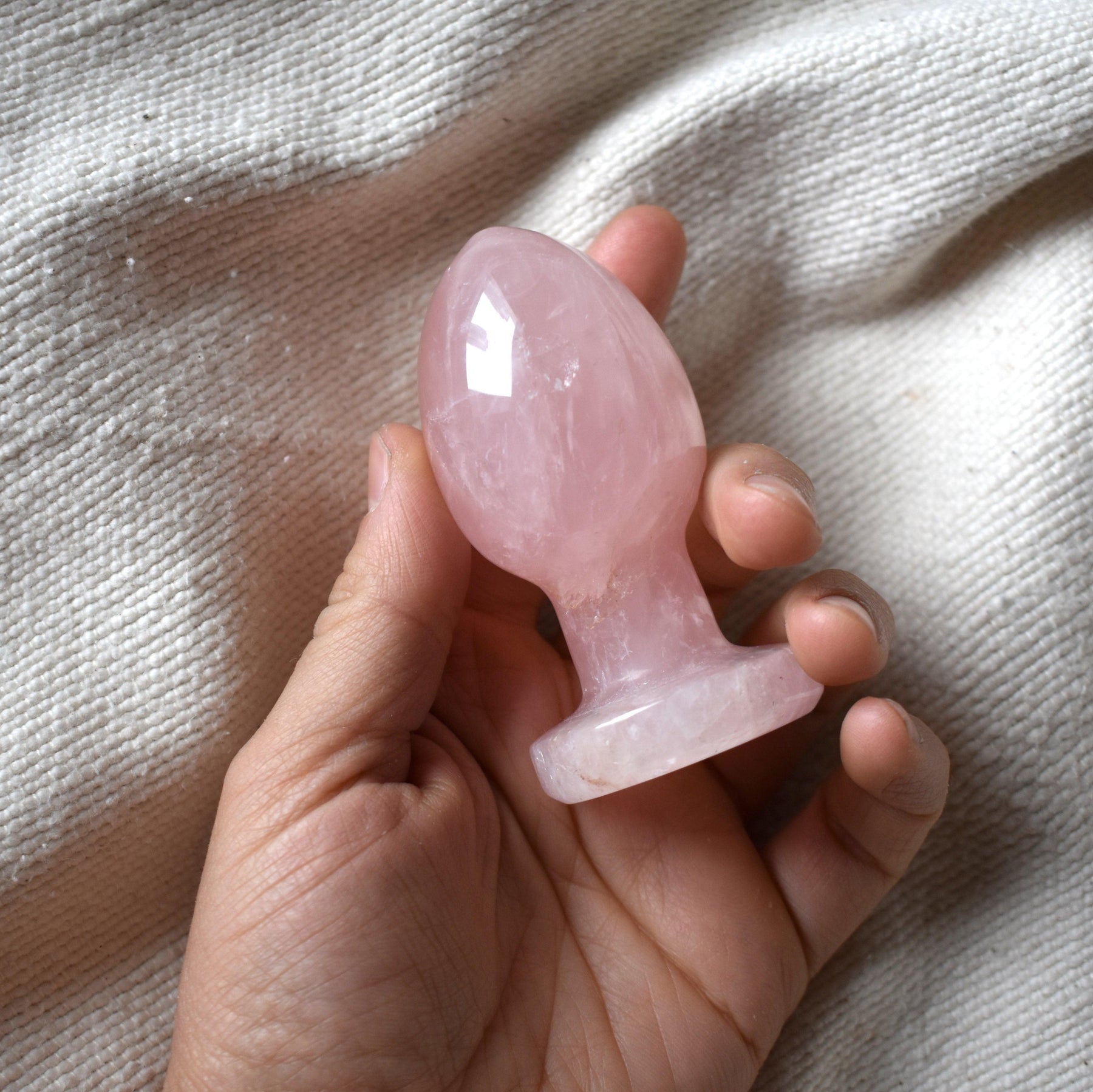 Rose Quartz Crystal Butt Plug by WAANDS | Yoniegg.com YoniEgg.com Rose Quartz Crystal Butt Plug by WAANDS | Yoniegg.com YoniEgg.com
